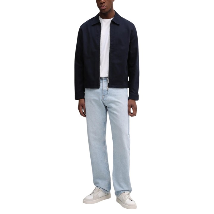 Chaqueta Calvin Klein de hombre azul oscuro LV04LE419G vista frontal completa