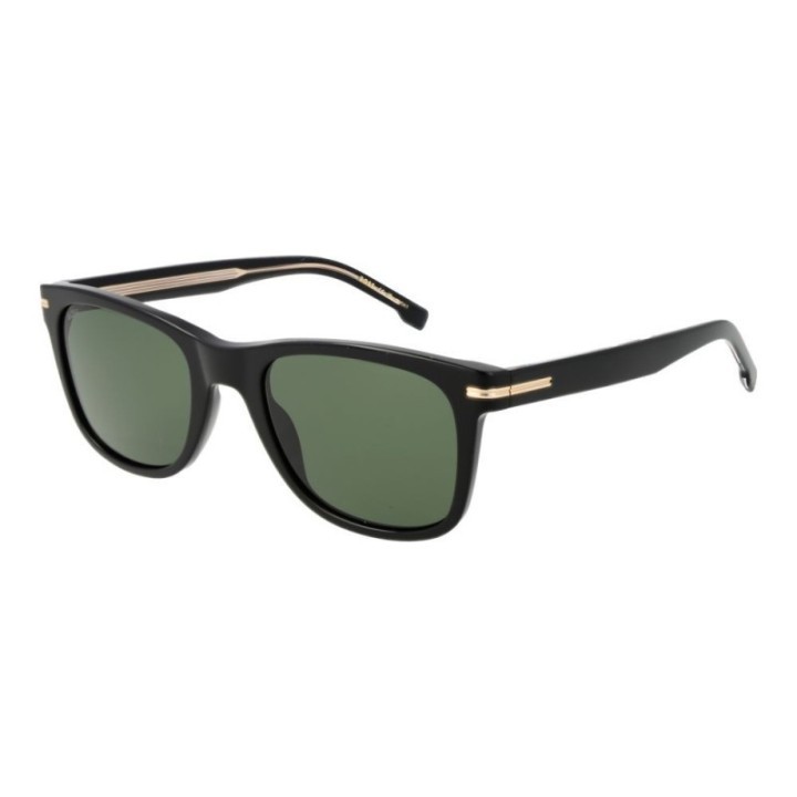 Gafas de sol negras para hombre Hugo Boss vista diagonal