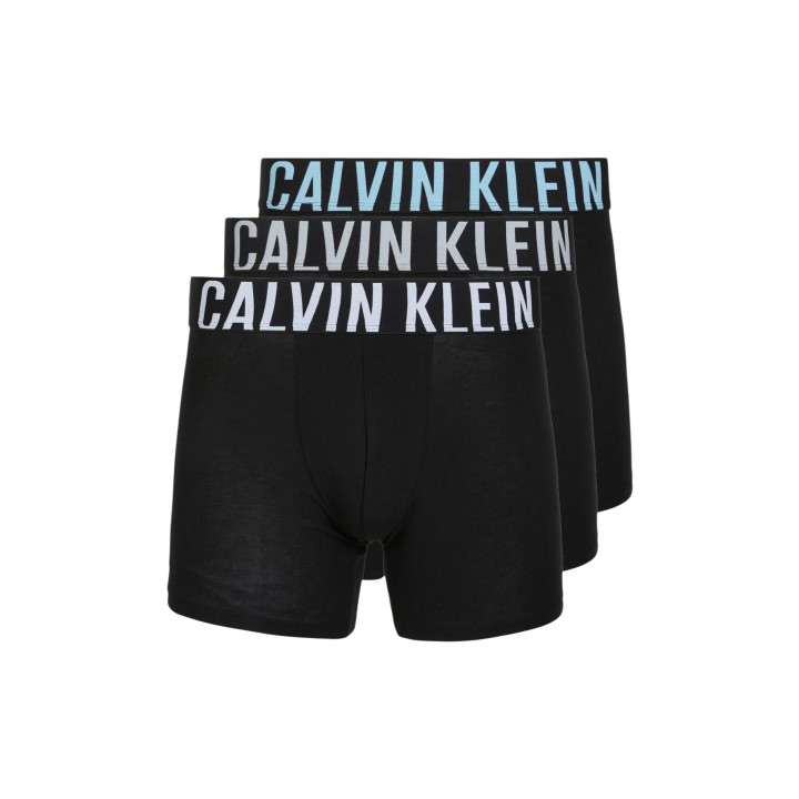Calvin Klein Underwear bóxer de hombre 3 unidades negro y gris vista tres cuartos