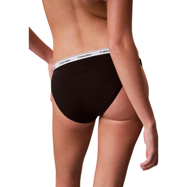 Detalle posterior de bikini negro Calvin Klein Underwear para mujer