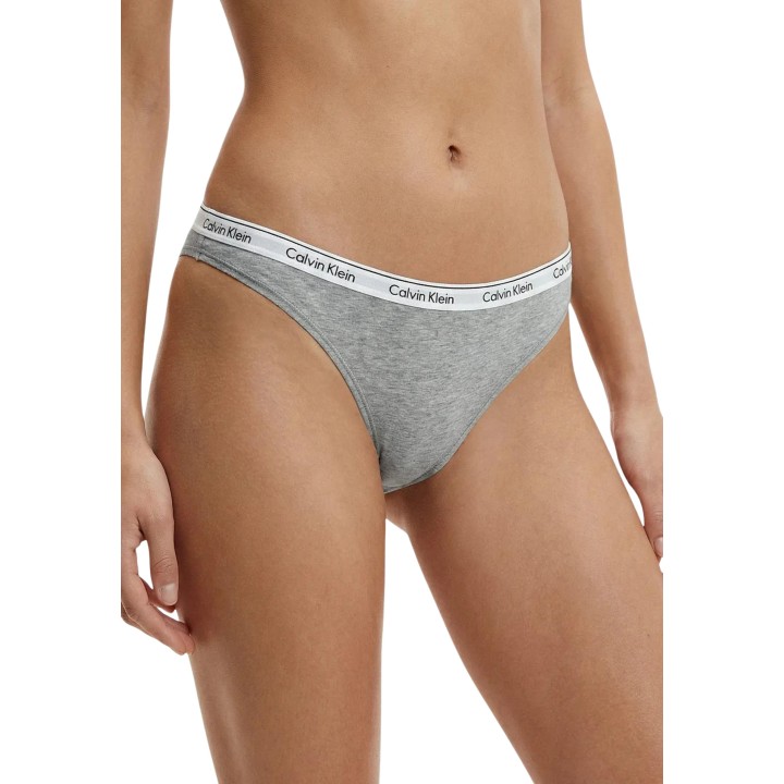 Calvin Klein bikini gris de mujer LV00QD5207 vista frontal