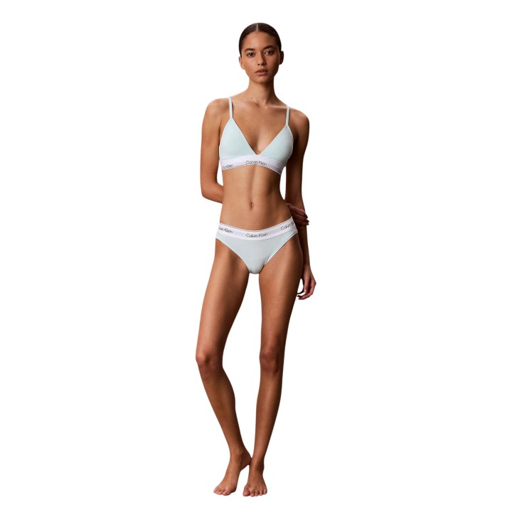 Sujetador Calvin Klein Underwear de mujer verde menta vista frontal completa