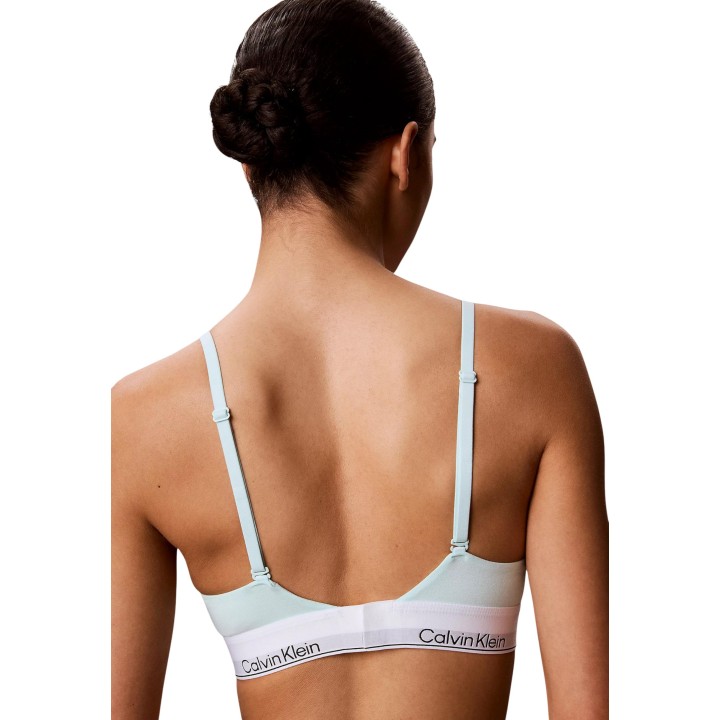 Sujetador Calvin Klein Underwear de mujer verde menta vista posterior
