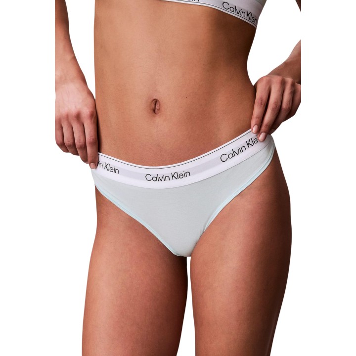 Calvin Klein Underwear tanga de mujer mint vista frontal de detalle