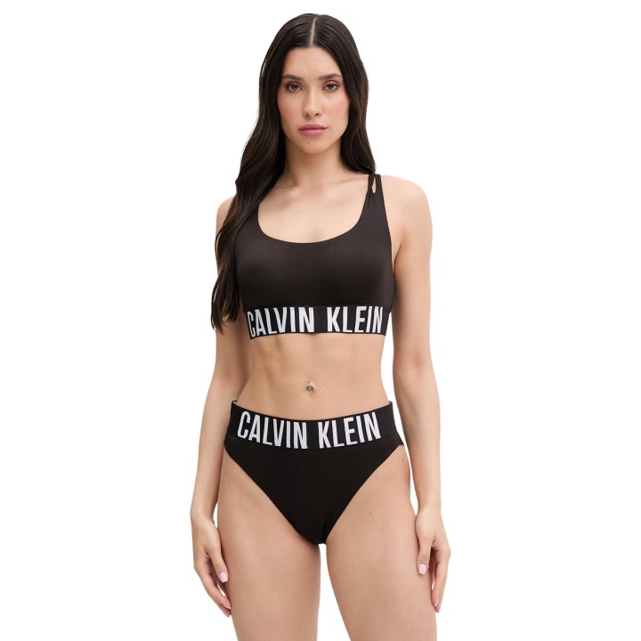 Sujetador bralette negro de mujer Calvin Klein Underwear vista frontal completa