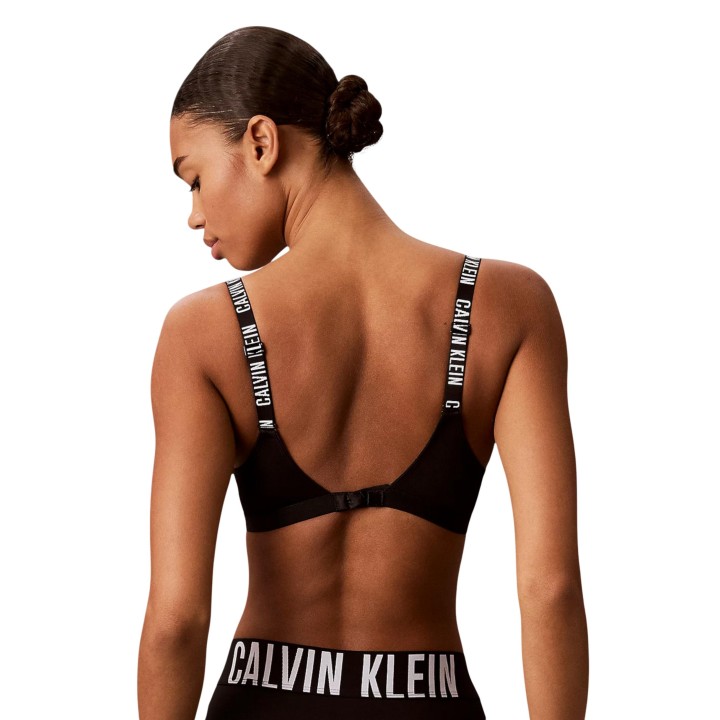 Sujetador bralette negro de mujer Calvin Klein Underwear vista posterior