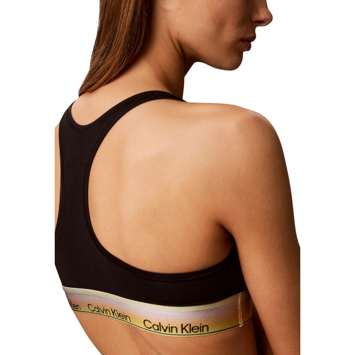 Calvin Klein Underwear sujetador bralette negro de mujer detalle posterior