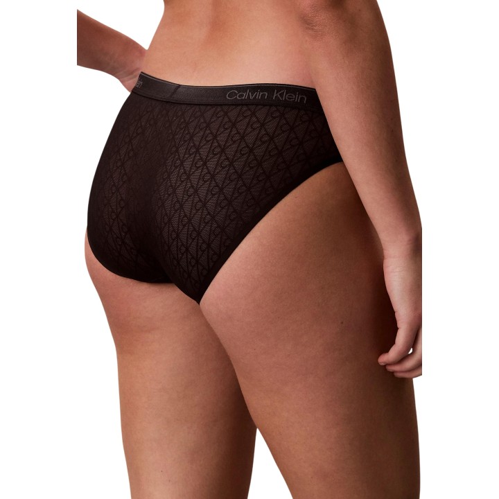 Calvin Klein Underwear bikini negro para mujer LV00QF8874 en vista posterior