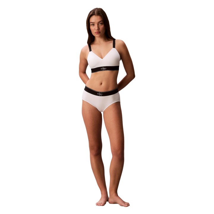 Sujetador bralette Calvin Klein Underwear para mujer blanco vista frontal