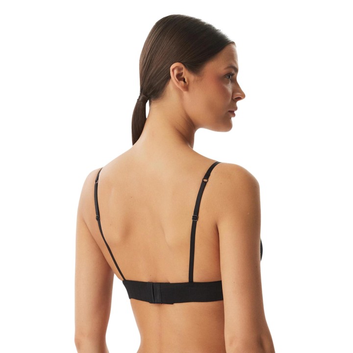 Sujetador triangular Calvin Klein Underwear negro para mujer vista posterior