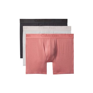 Calvin Klein bóxer de hombre 3 unidades en tonos grises blancos y rosas vista frontal
