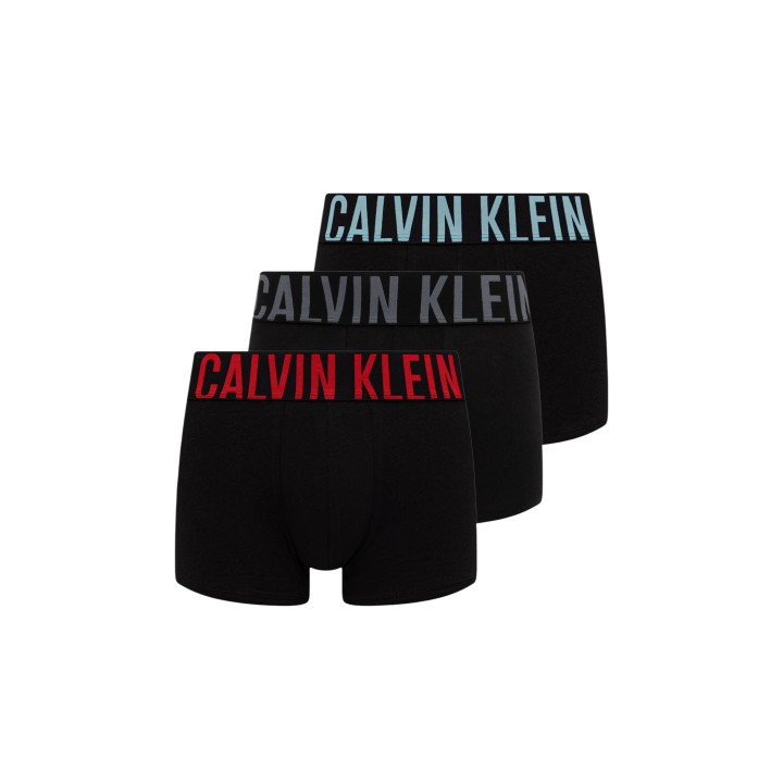 Calvin Klein Underwear bóxer de hombre 3 unidades negro y azul vista tres cuartos