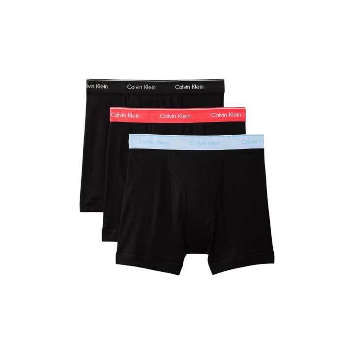 Calvin Klein Underwear bóxer de hombre negro 3 unidades 000NB4003A vista frontal