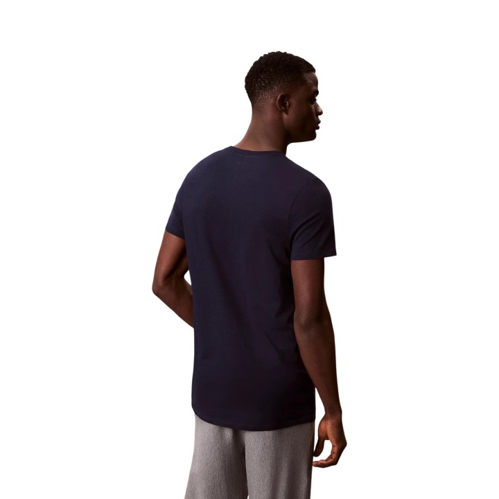 Calvin Klein Underwear camiseta interior de hombre azul marino vista posterior