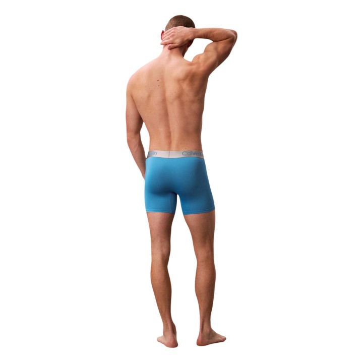 Calvin Klein Underwear bóxer de hombre azul vista posterior
