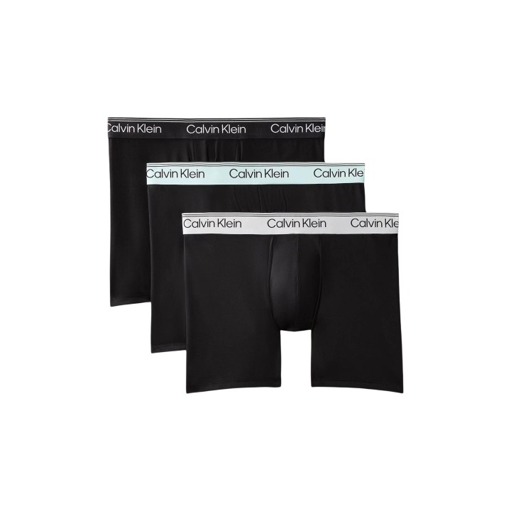 Calvin Klein Underwear bóxer masculino negro pack de 3 vista frontal