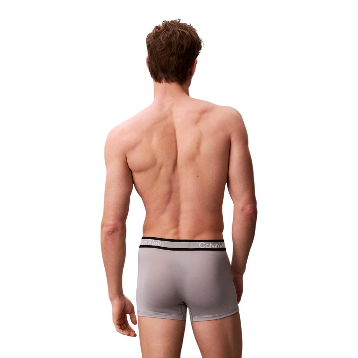 Calvin Klein Underwear bóxer de hombre gris vista posterior