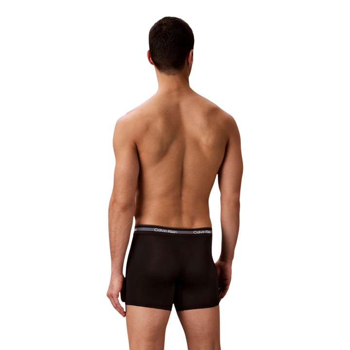 Bóxer negro Calvin Klein para hombre vista posterior