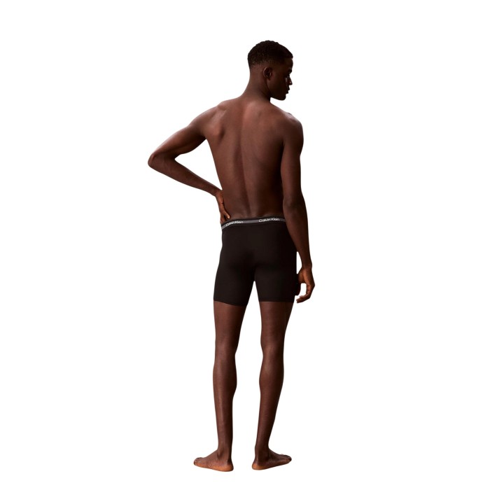 Calvin Klein Underwear bóxer largo de hombre negro vista posterior