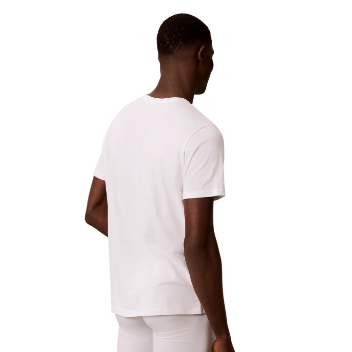 Camiseta interior de hombre Calvin Klein Underwear blanca vista posterior
