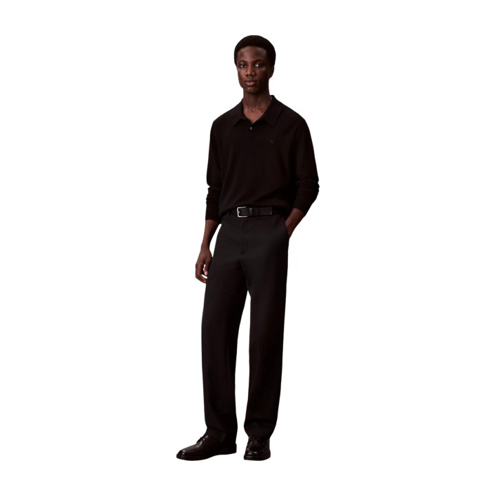 Jersey Calvin Klein negro para hombre vista frontal completa