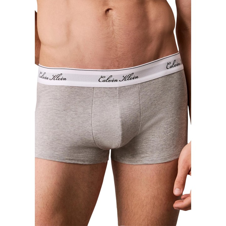 Calvin Klein Underwear bóxer de hombre gris detalle frontal con cinturilla de logo