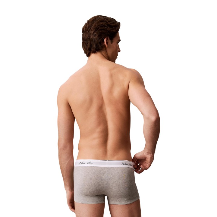 Calvin Klein Underwear bóxer de hombre gris vista posterior