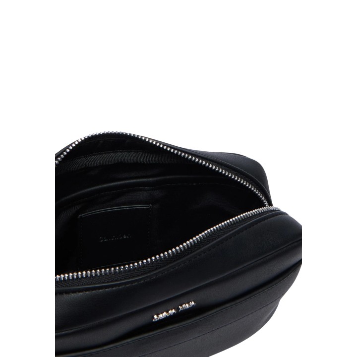 Calvin Klein bolso de hombre negro detalle interior con cremallera referencia LV04D1277G