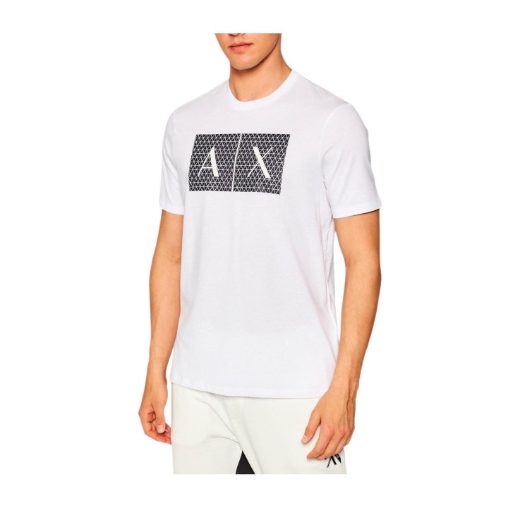 Armani Exchange camiseta blanca de hombre vista frontal