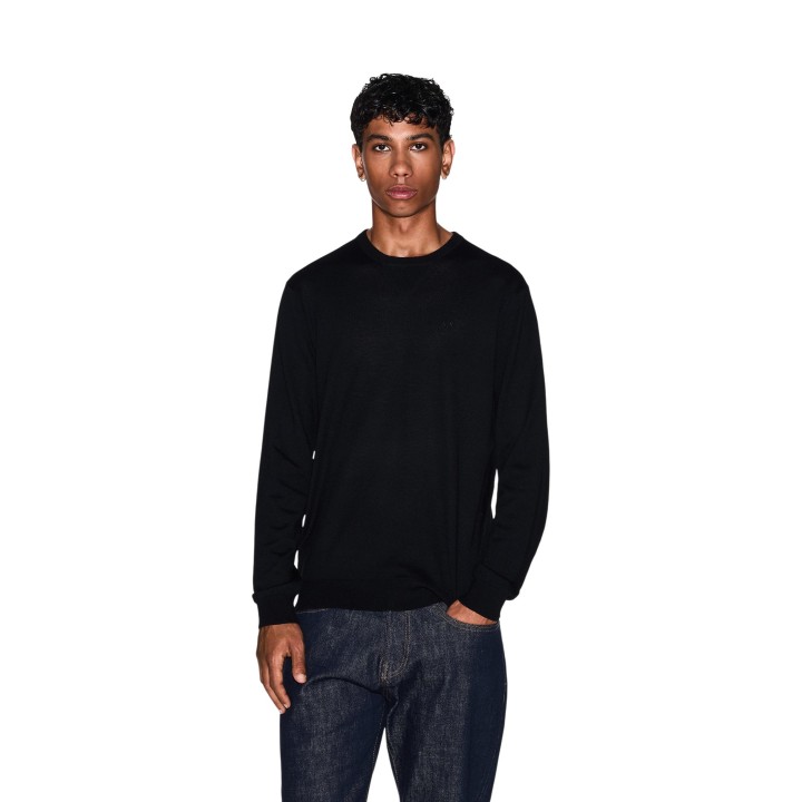 Armani Exchange jersey negro de hombre 8NZM3A ZM8AZ vista frontal