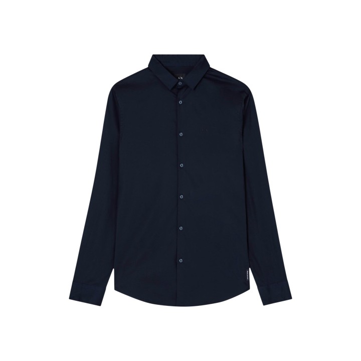 Camisa azul de hombre Armani Exchange 8NZCBD ZN10Z vista frontal