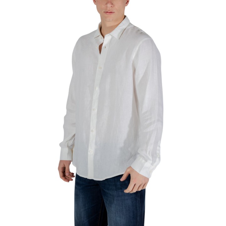 Armani Exchange camisa de hombre blanca XM001221 AF14619 vista lateral