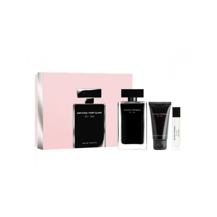 Perfume Narciso Rodriguez for her para mujer frasco negro vista frontal