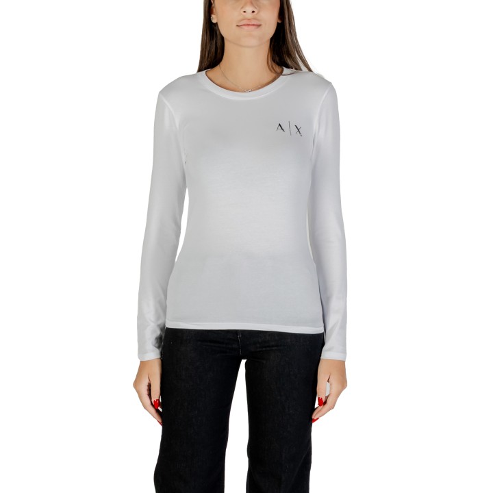 Armani Exchange camiseta blanca de mujer XW001353 AF17173 vista frontal