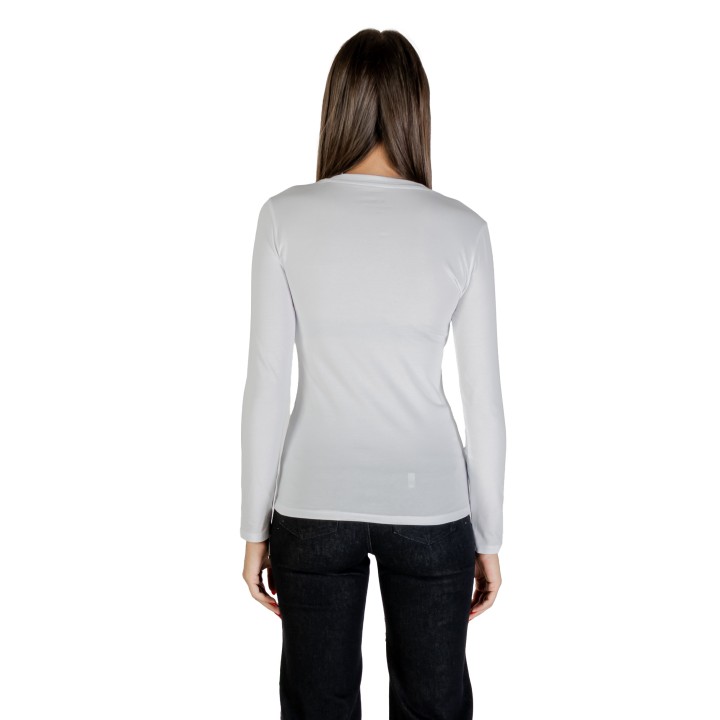 Armani Exchange camiseta blanca de mujer XW001353 AF17173 vista posterior