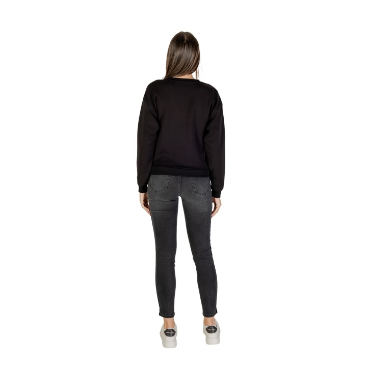 Armani Exchange sudadera de mujer negra vista posterior
