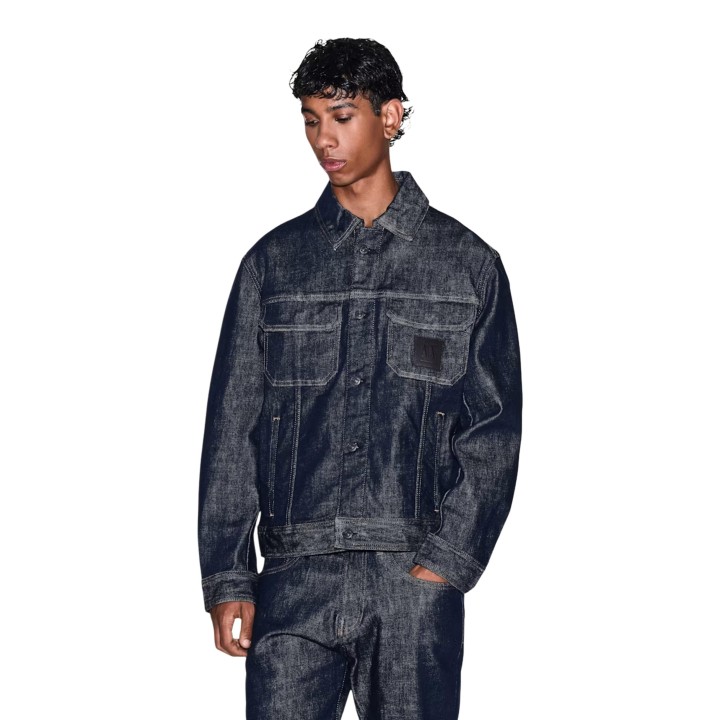 Chaqueta de hombre Armani Exchange en denim oscuro vista frontal