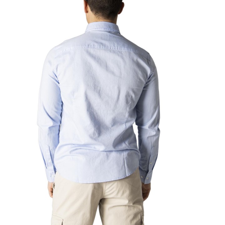 Armani Exchange camisa de hombre celeste 8NZCGB Z8ANZ vista posterior