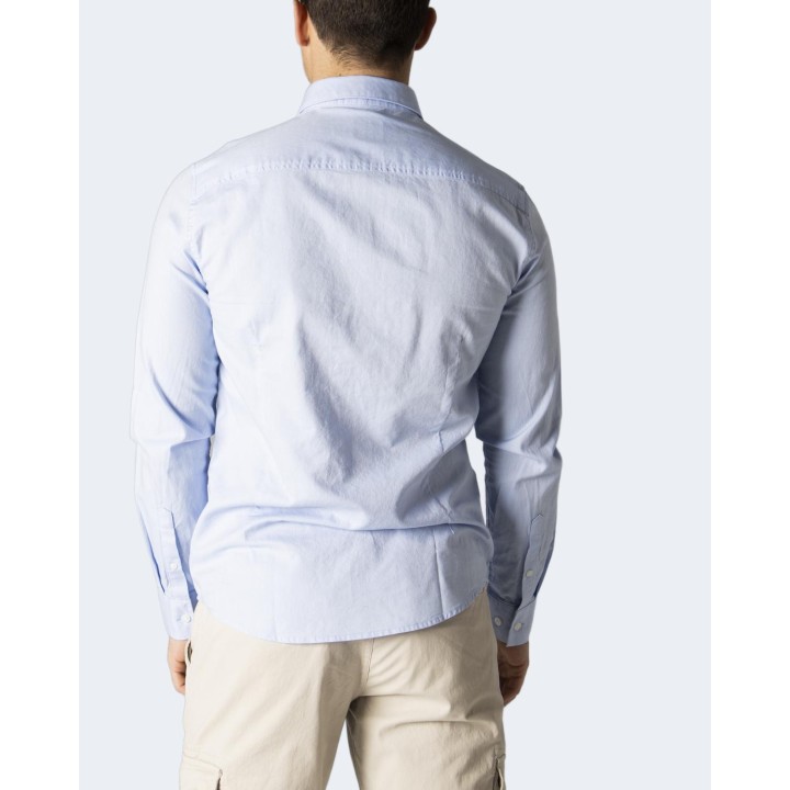Armani Exchange camisa de hombre celeste 8NZCGB Z8ANZ vista posterior