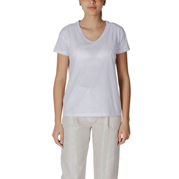 Armani Exchange camiseta blanca de mujer XW000531 AF10359 vista frontal