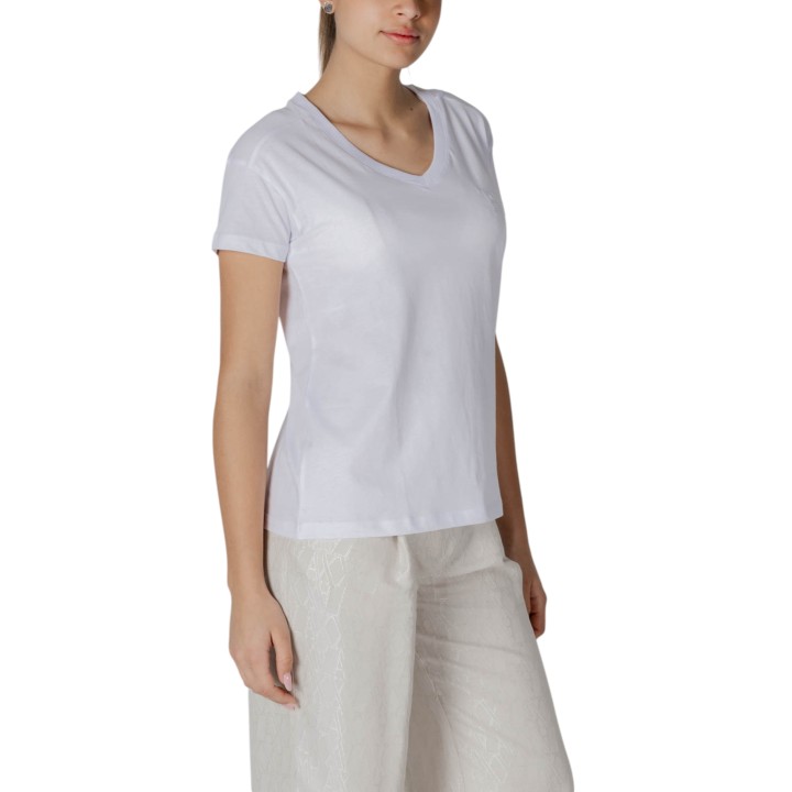 Armani Exchange camiseta blanca de mujer XW000531 AF10359 vista lateral