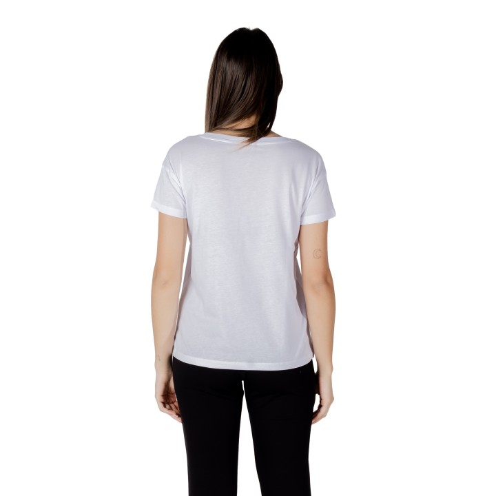 Camiseta blanca de mujer Armani Exchange XW000534 AF10359 vista posterior