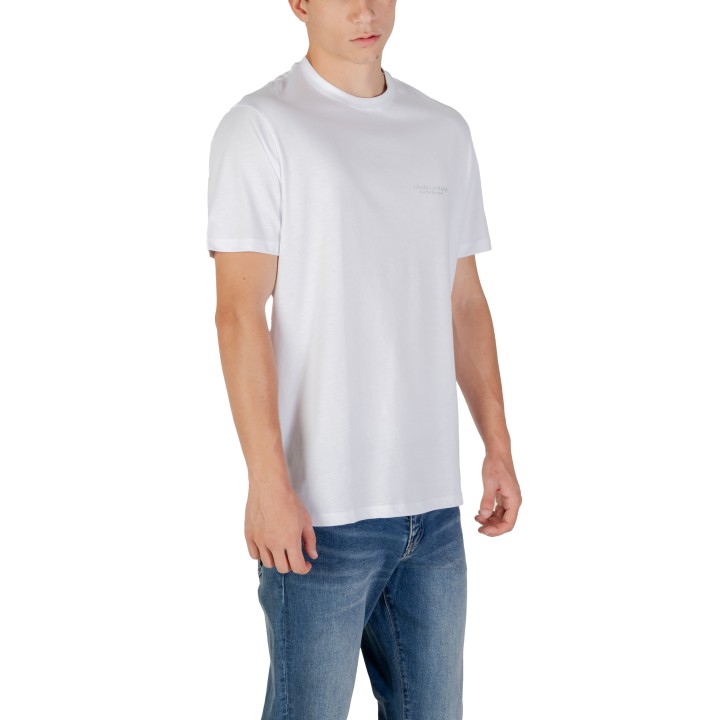 Camiseta Armani Exchange de hombre blanca XM001281 AF10361 vista de tres cuartos