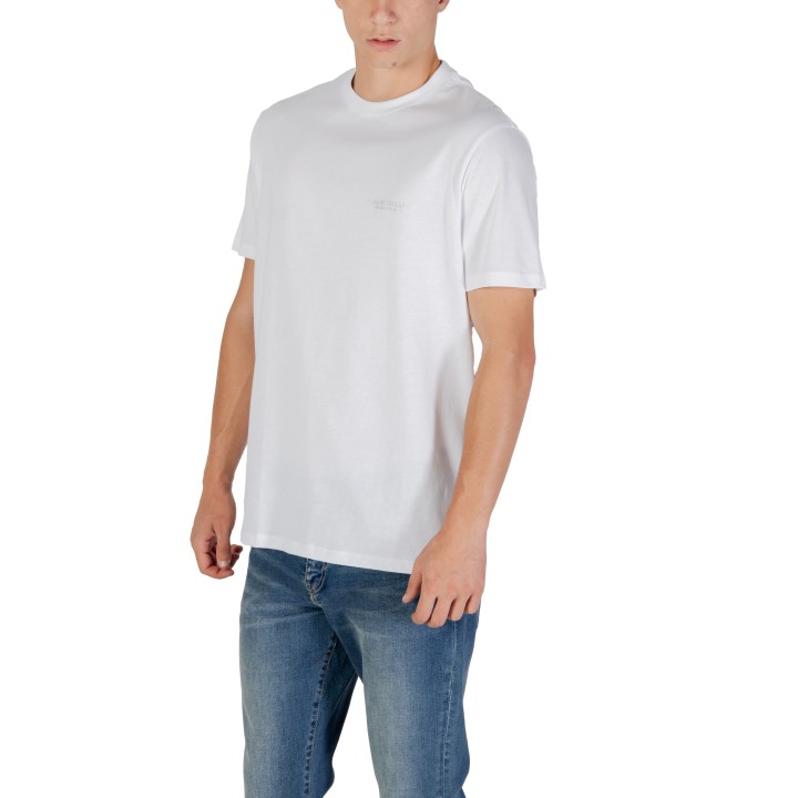 Camiseta Armani Exchange de hombre blanca XM001281 AF10361 vista de tres cuartos