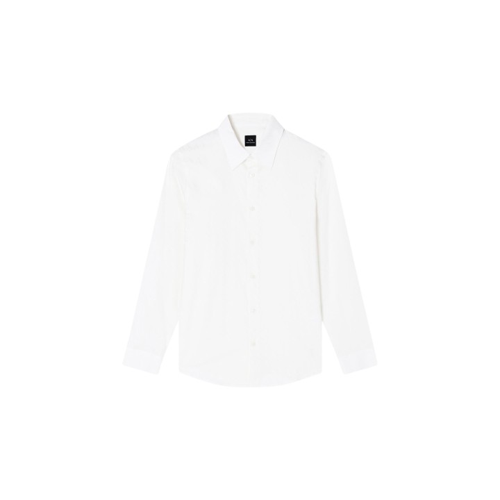 Armani Exchange camisa blanca de hombre XM001587 AF16631 vista frontal