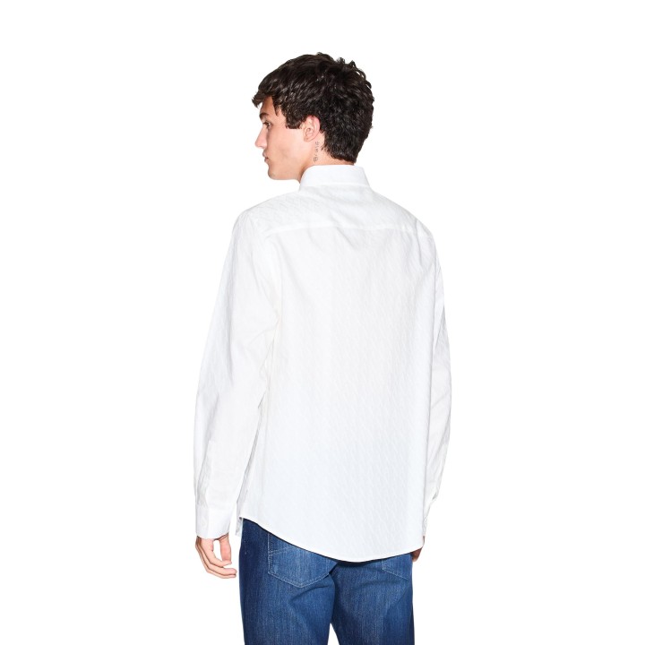 Armani Exchange camisa blanca de hombre XM001587 AF16631 vista posterior