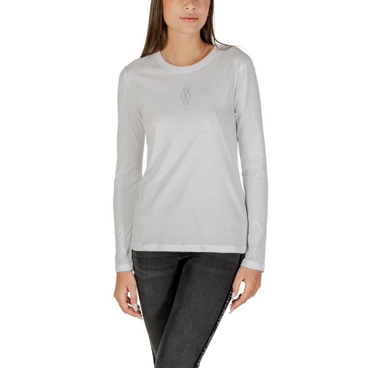Armani Exchange camiseta blanca de mujer XW001350 AF17172 vista frontal