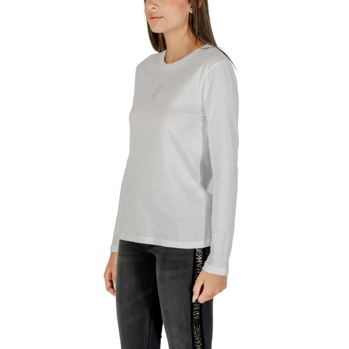 Armani Exchange camiseta blanca de mujer XW001350 AF17172 vista lateral