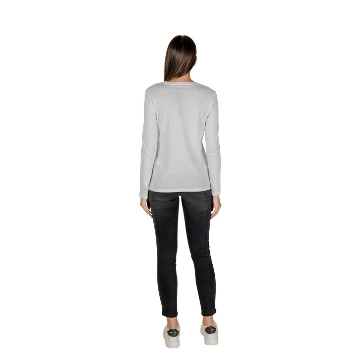 Armani Exchange camiseta blanca de mujer XW001350 AF17172 vista posterior