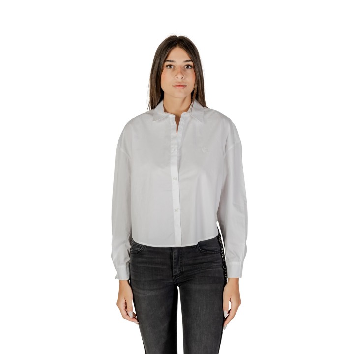Armani Exchange camisa blanca de mujer vista frontal